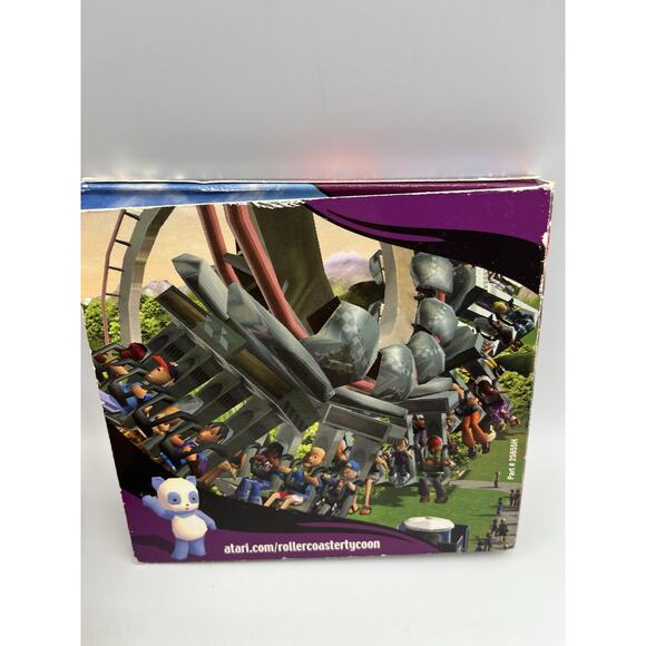 RollerCoaster Tycoon 3 (PC, 2004) Atari PC CD-ROM Used Complete in Box - Picture 2 of 6